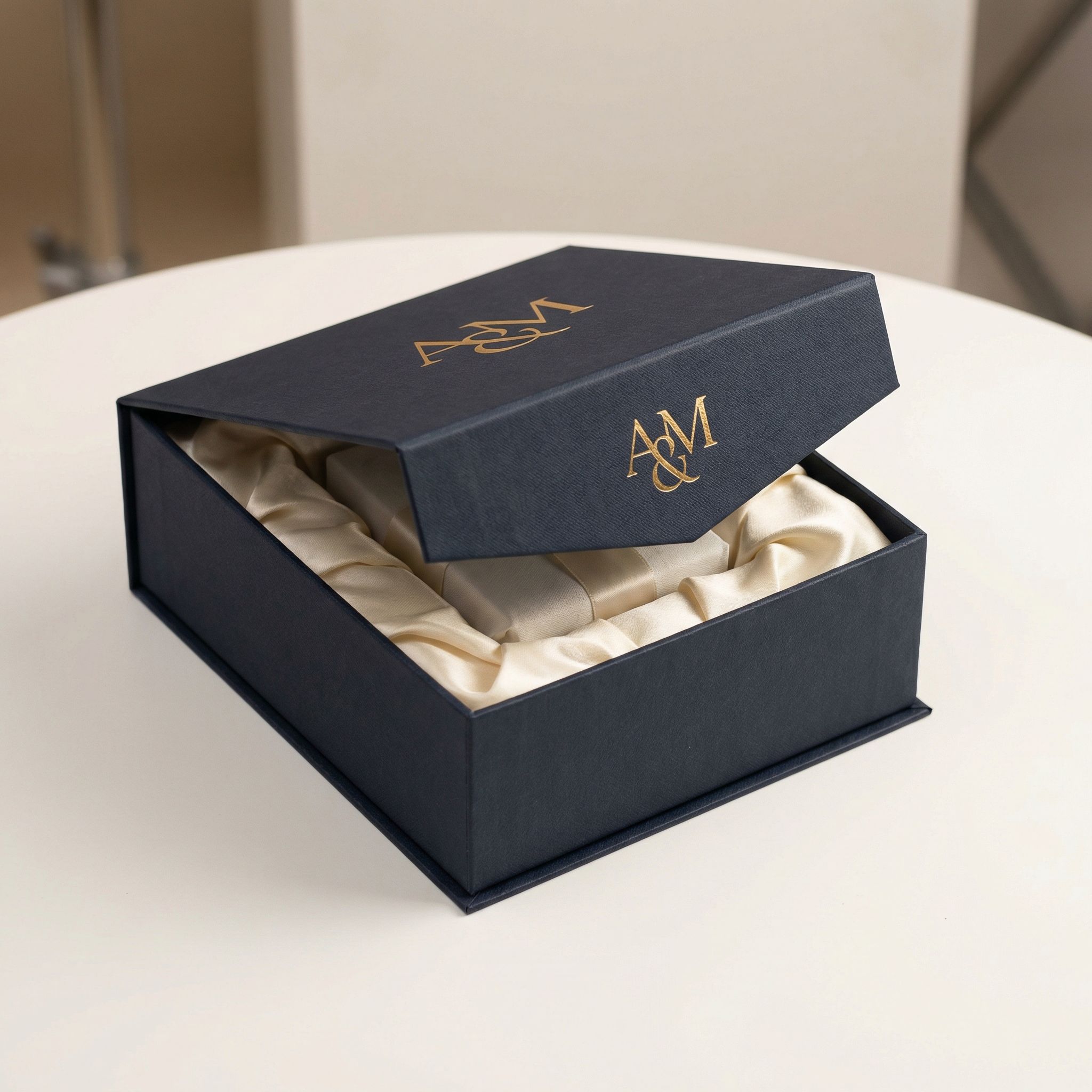 Monogrammed luxury gift box